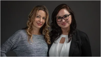 Stephanie and Lena — The Real Estate Group Team